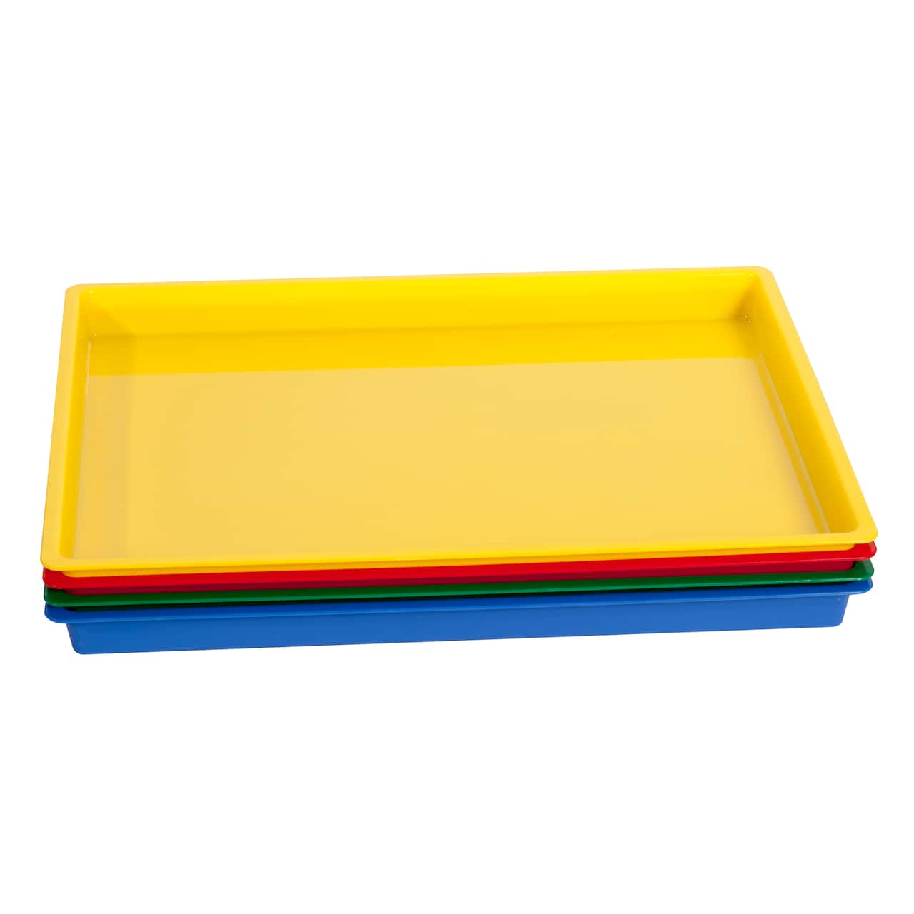 Set of 4 Assorted Colors Multipurpose Trays